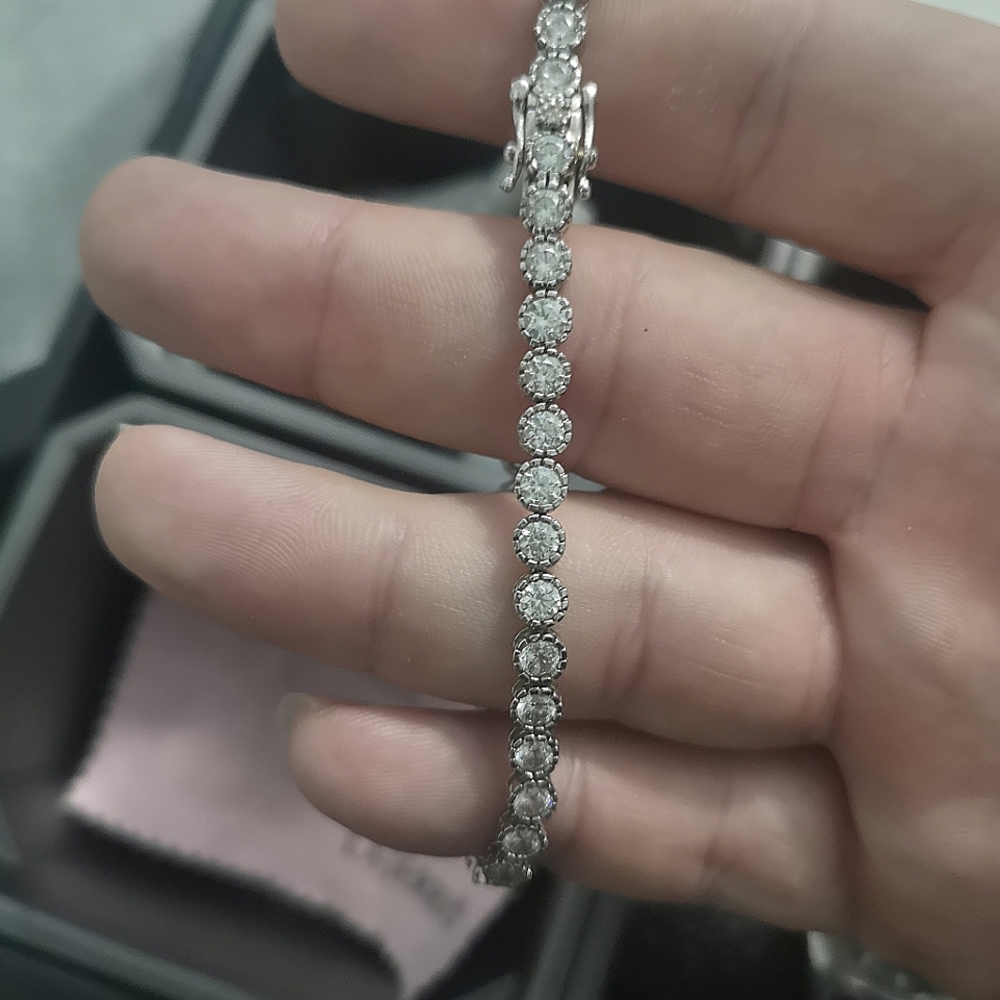 Tennis bracelet lab diamond 925